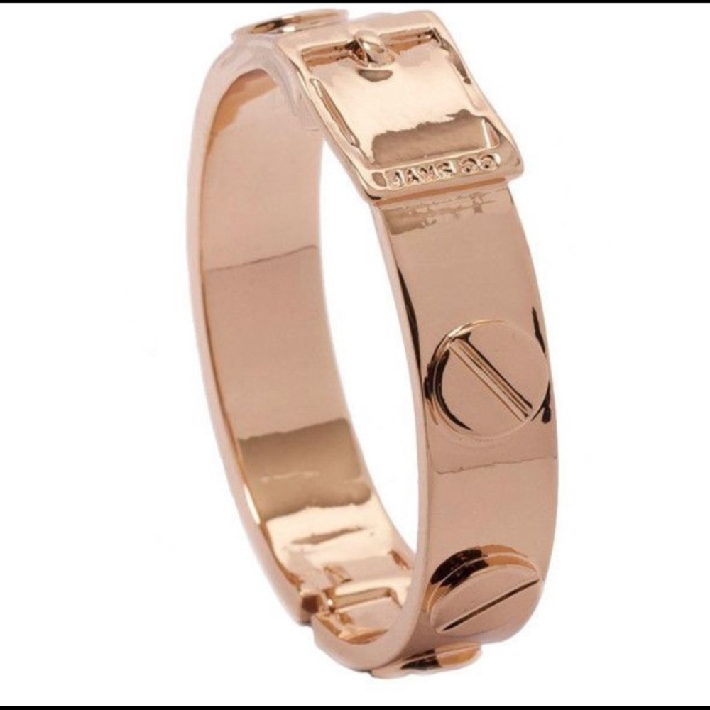 CC Skye Nail Head Rose Gold Love  Bracelet Cuff